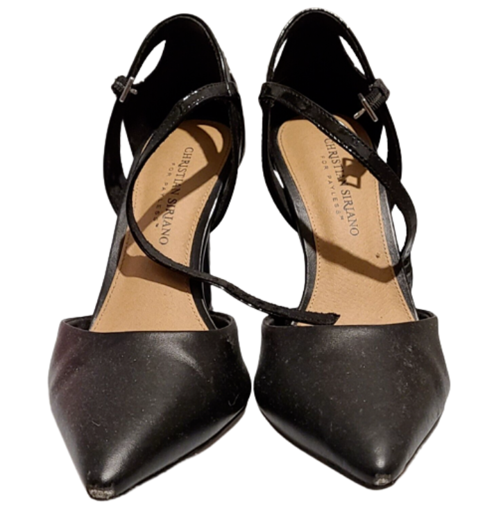 Christian Siriano High Heel Pointed Toe Shoes Black Size